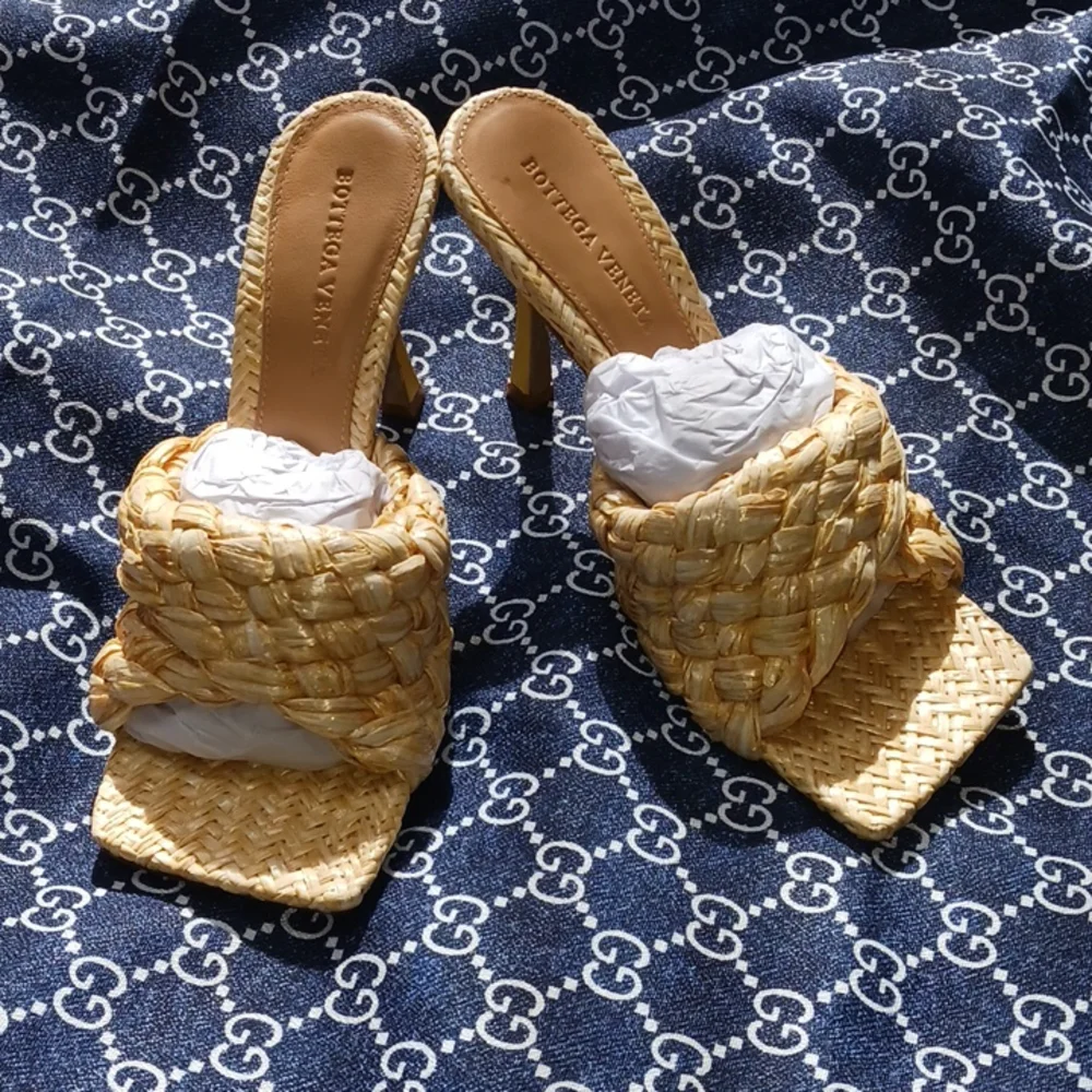 Bottega Veneta | Shoes | Brand New Bottega Veneta Raffia Stretch